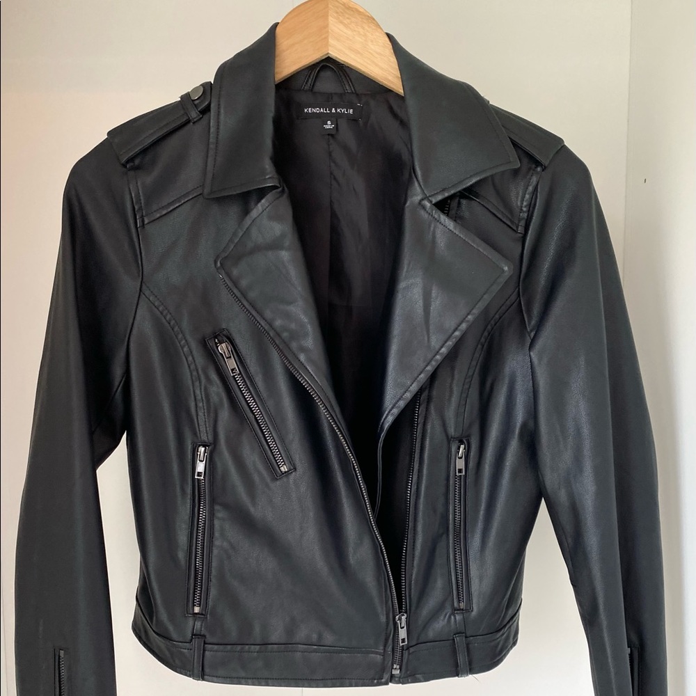 Faux Leather Moto Jacket